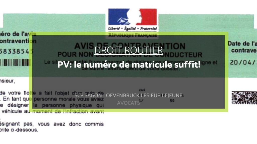 numéro de matricule